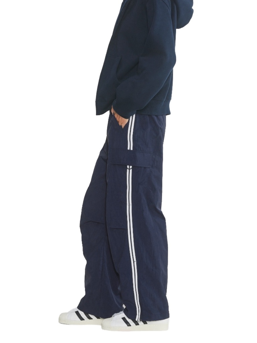 Tna Barry Cargo Pant in ADMIRAL/WHITE